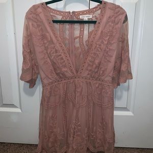 Honey Punch Blush Romper